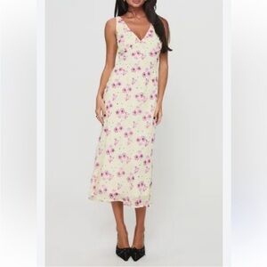 Princess Polly Nellie Floral V-Neck Midi Dress